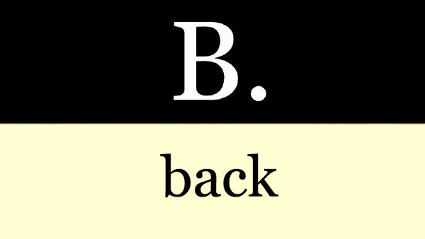 B.back