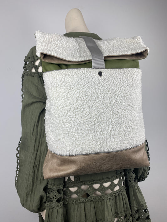 Homemade rolltop backpack