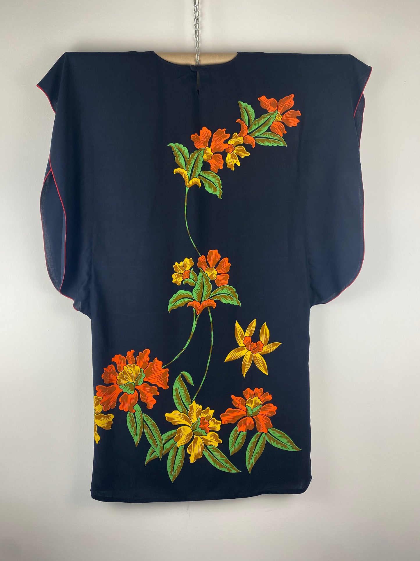 Vintage Kimonokleid Blumen