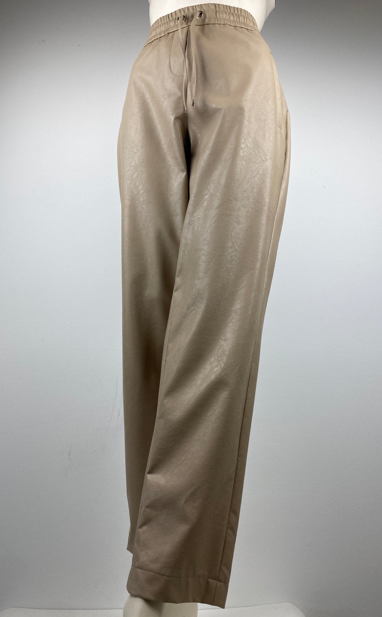 Beige kunstleren broek van Raffaello Rossi - B.backPre - loved