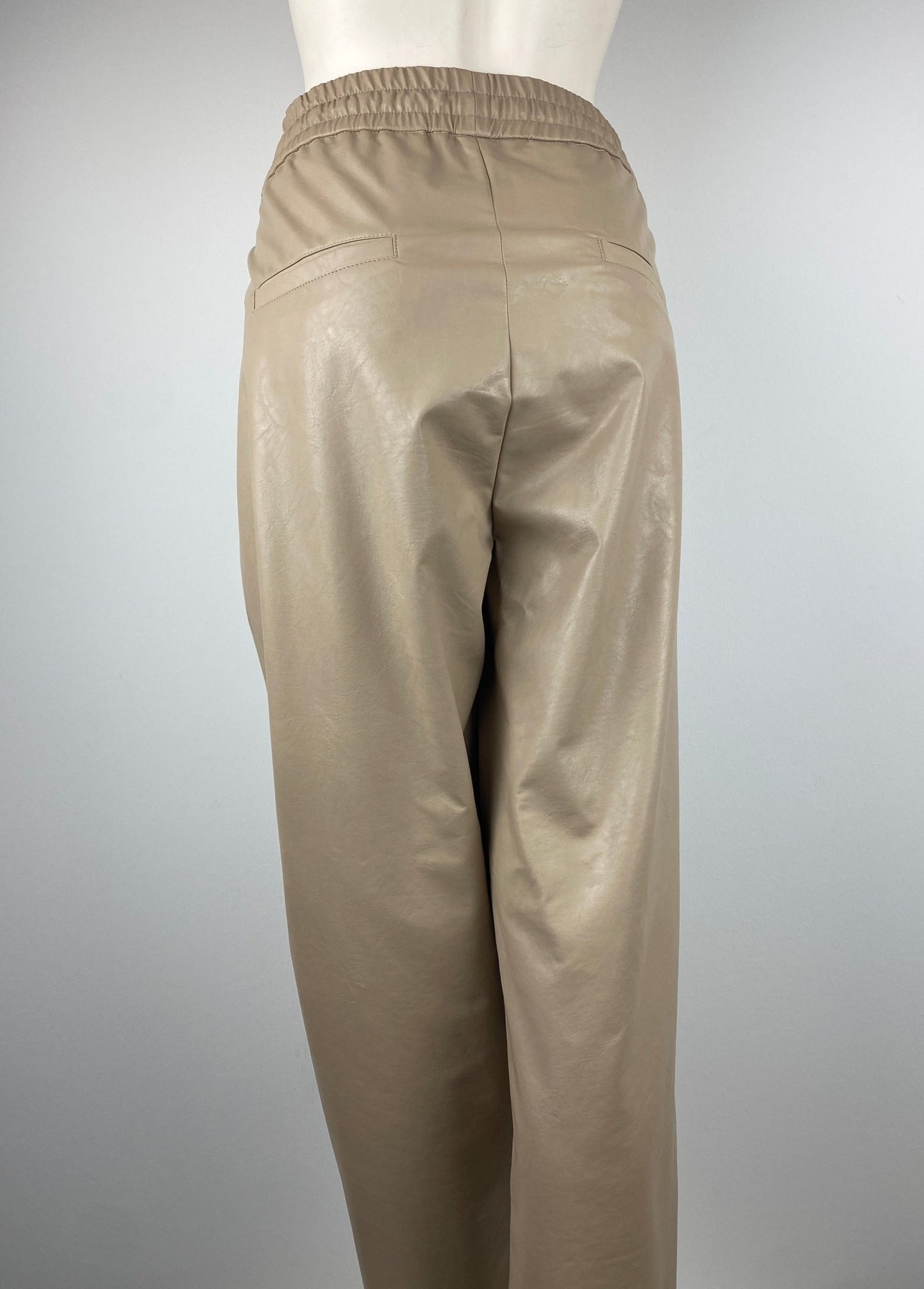 Beige kunstleren broek van Raffaello Rossi - B.backPre - loved